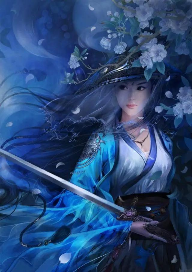 二次元那些惊艳了时光的绝色美人，斗笠轻纱仙气飘飘