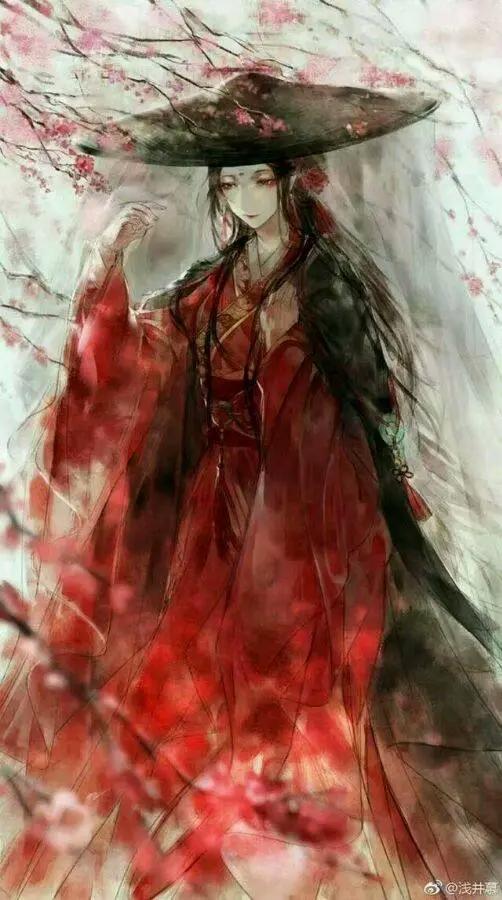 二次元那些惊艳了时光的绝色美人，斗笠轻纱仙气飘飘