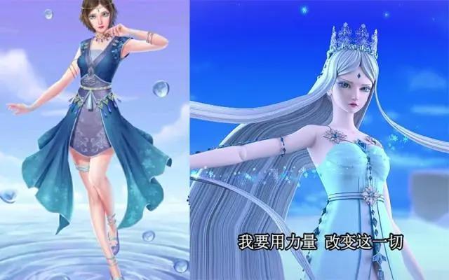 二次元画风下的叶罗丽美人，冰公主很清爽，莫纱太性感了！