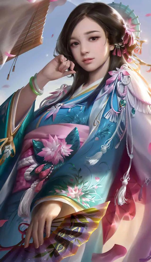 分享一组比真人漂亮的高清动漫美女图