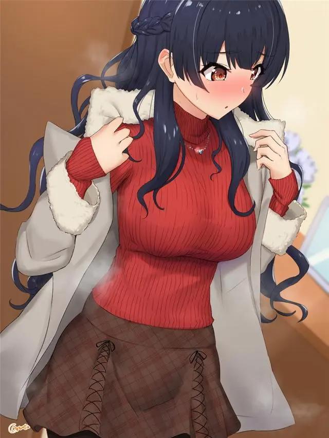 冬日二次元女生头像分享！毛衣特辑P站美图欣赏