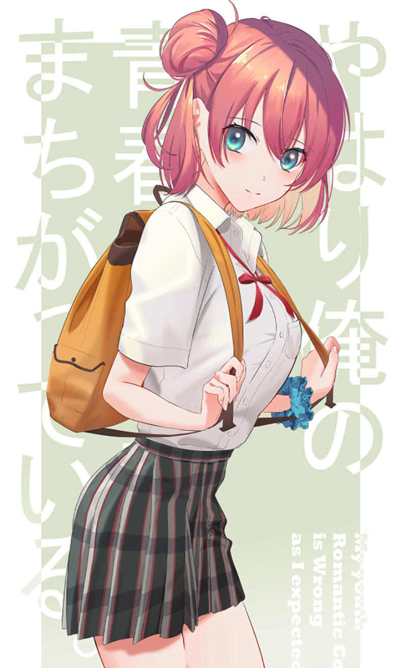 灵动而洒脱的二次元美少女角色插画，画面的光影氛围感很强