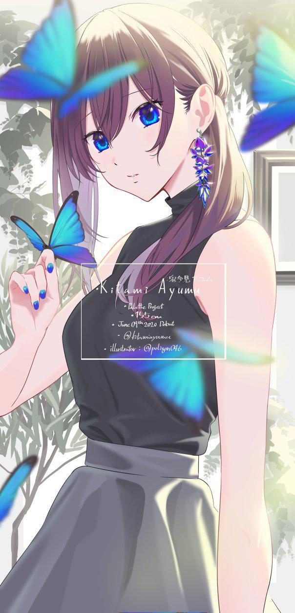 灵动而洒脱的二次元美少女角色插画，画面的光影氛围感很强