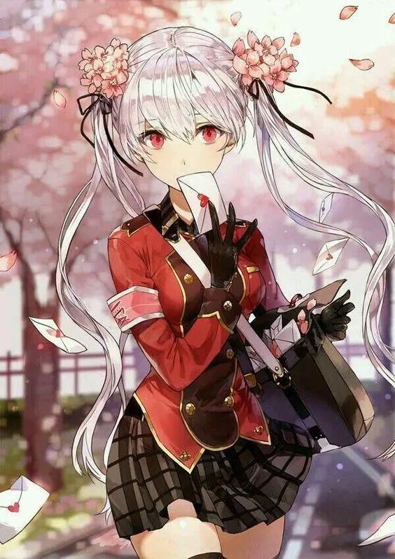 二次元美女壁纸：喜欢就像是风吹过大海的声音