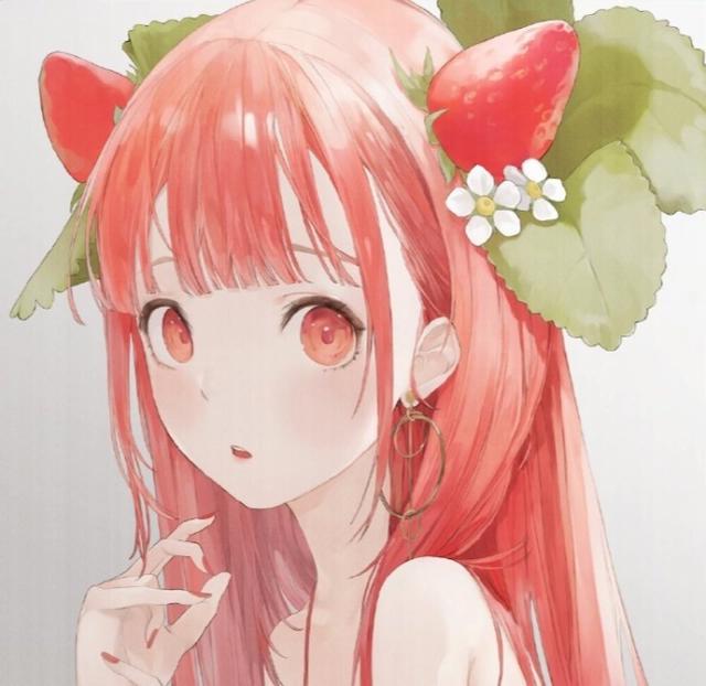 画师绘制花果拟人化，水果变身萌妹子，鲜花变成美少女