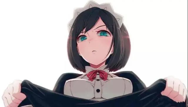 可以给我看一下你的胖次吗？二次元美少女一脸嫌弃但还是给你看了