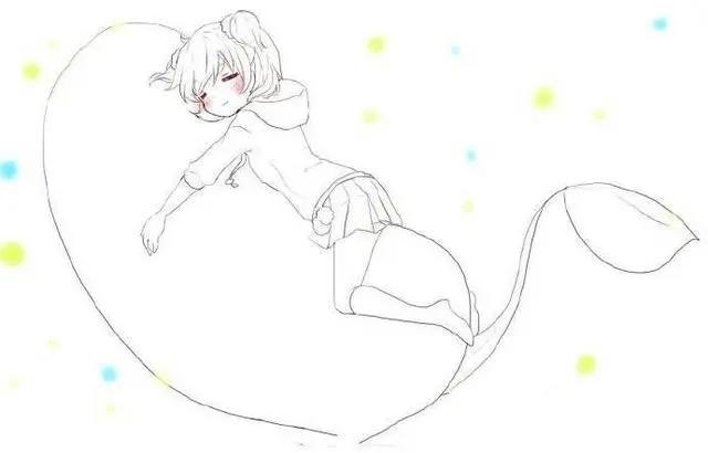 二次元美少女绘制原稿，初学者急需的练手素材