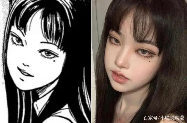 二次元仿妆能有多像，富江仿妆被作者认可，焰灵姬秒碎次元壁
