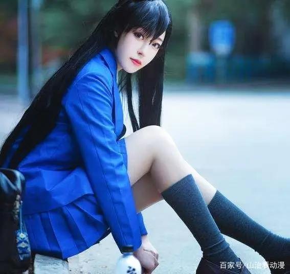 突破次元壁的cos:腐团儿完美cos晴子,清纯可爱,小兰腿神还原
