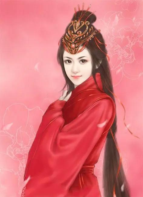 二次元古巷古风美女，红衣女子图集