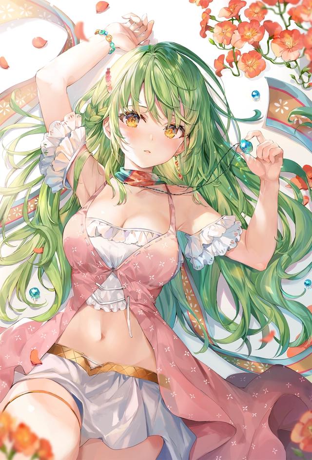 二次元＃清纯吊带连衣裙美少女壁纸