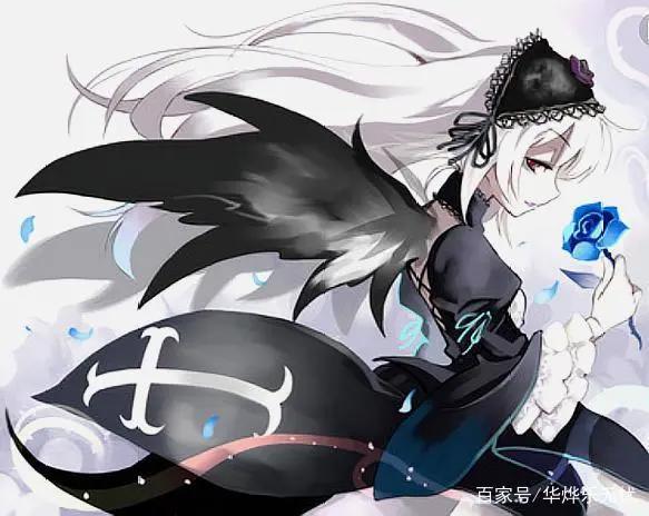 唯美古风二次元美女壁纸,花若怜,落在谁的指尖