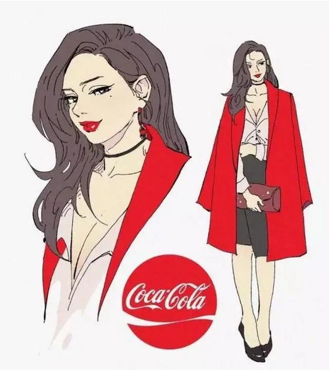 汽水拟人变二次元美女，雪碧清纯又可爱，可乐充满御姐范