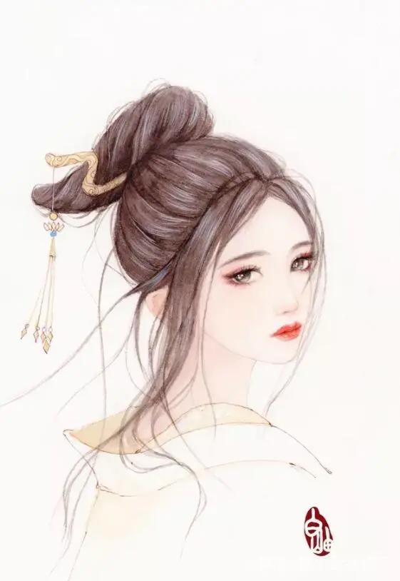 唯美古风二次元绝色美女壁纸：回眸一笑百媚生，六宫粉黛无颜色
