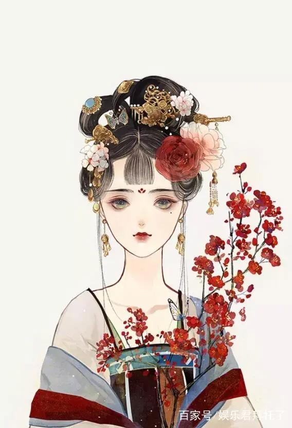 唯美古风二次元绝色美女壁纸：回眸一笑百媚生，六宫粉黛无颜色