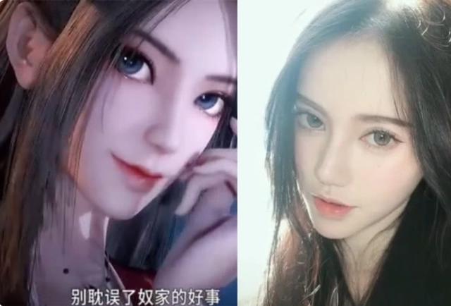 当现实美女变成动漫妹子，对比之后，网友彻底沦陷二次元！