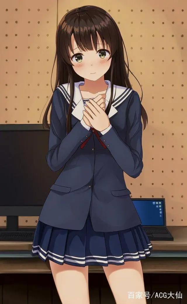 二次元美女：最能展现少女青春、美丽的就是校服了，有喜欢的JK吗