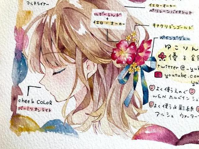 CG原画插画教程：日系二次元动漫女孩