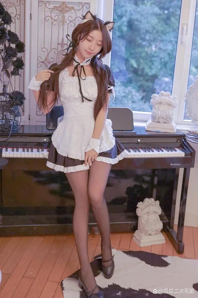二次元Cos丨兽耳娘女仆丨黑川