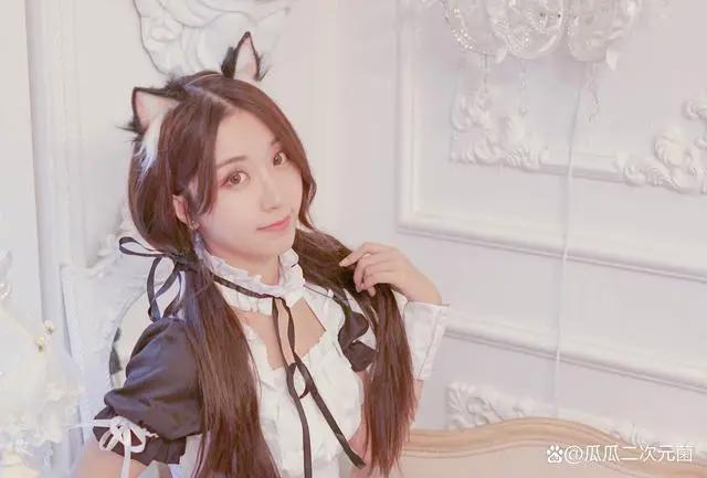 二次元Cos丨兽耳娘女仆丨黑川