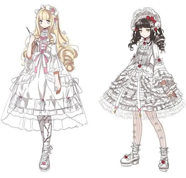 洛丽塔动漫二次元少女插画欣赏，青涩美少女的别样诱惑“洛丽塔”
