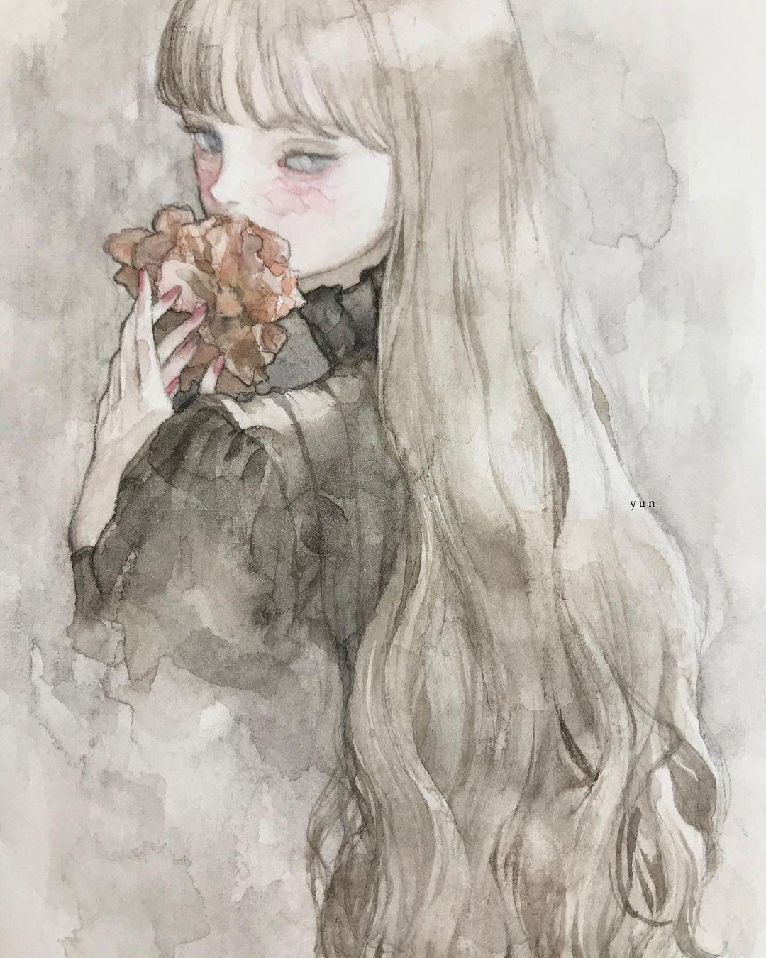 可甜可飒的二次元日系美少女插画，每一张都非常小清新