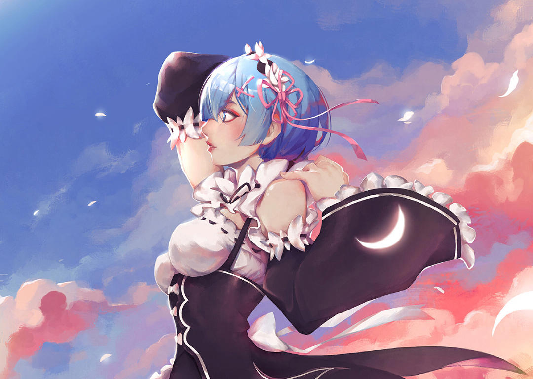 色彩绚丽的二次元美少女同人插画,非常吸引眼球