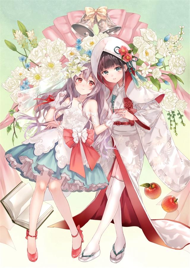 日本插画师フカヒレ作品：总有一个二次元小姐姐是你喜欢的