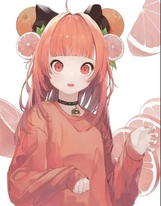 画师绘制二次元美少女，和植物风格融合起来，向日葵少女最呆萌