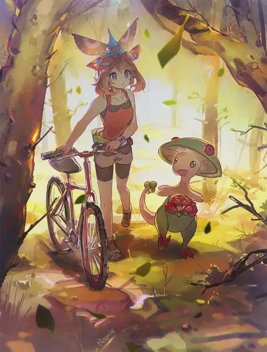 动漫插画，20张二次元小姐姐插画：画师Namie作品