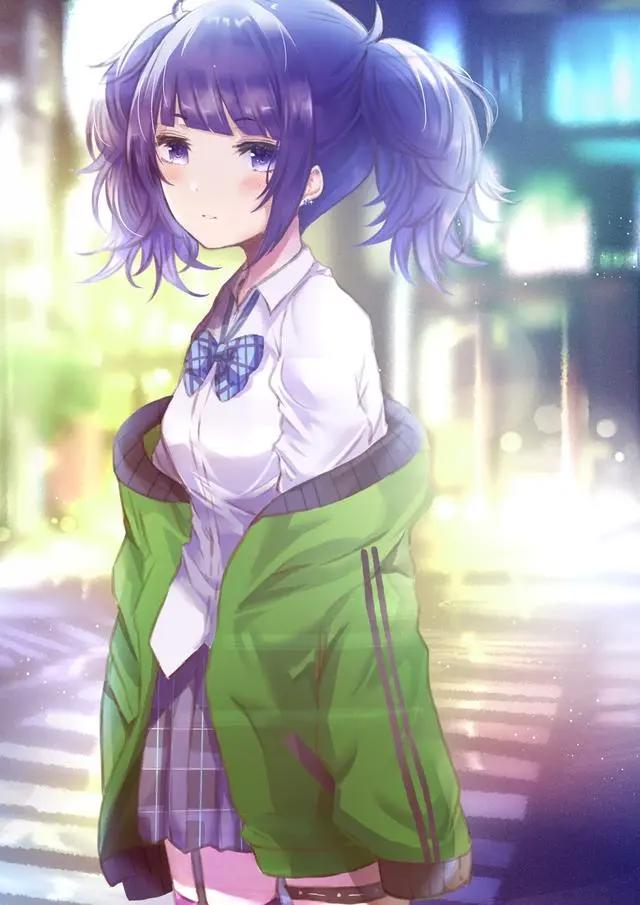 动漫人物插画分享——二次元的双马尾美少女同人