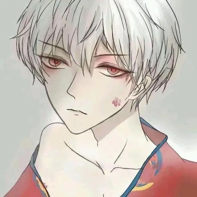 超帅气二次元动漫男生头像，我喜欢你，一无所有却又倾尽所有！