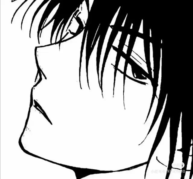 黑白动漫男头像，冷酷霸气，野王专用