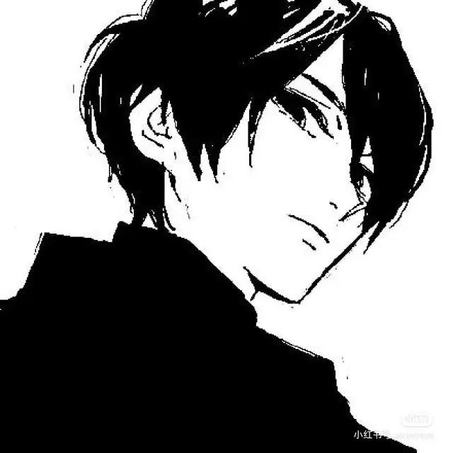黑白动漫男头像，冷酷霸气，野王专用
