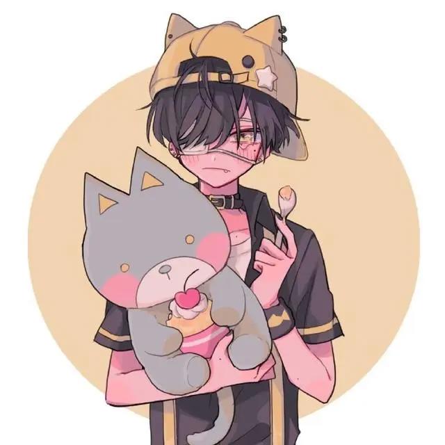 可爱小奶狗动漫男头像，人家这么可爱，当然是男孩子