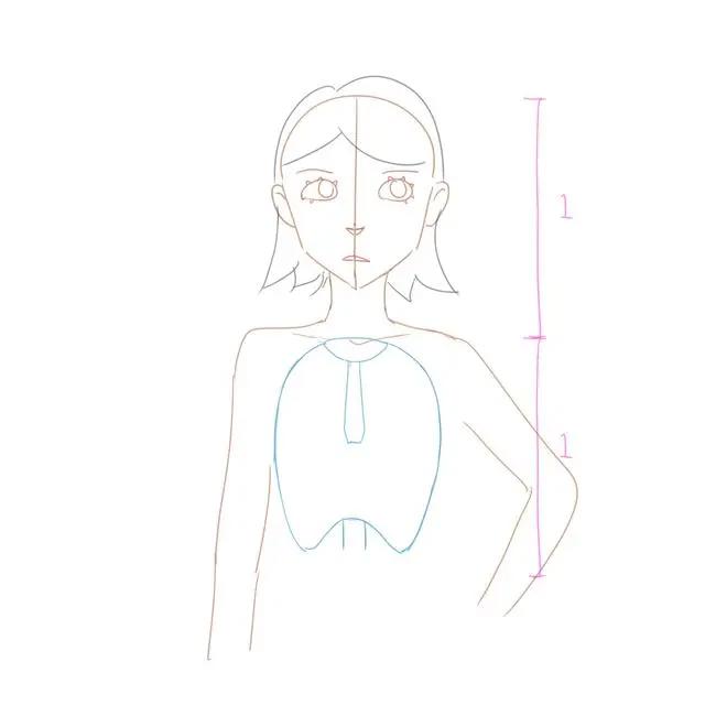 如何画女生动漫人物头像？怎么画动漫女生头部？