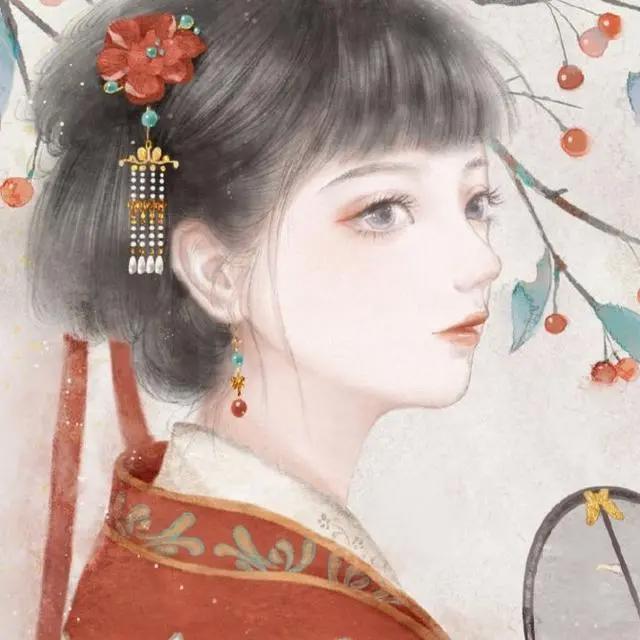 古风动漫女生头像&你携缓缓月色而来,而雪也好似温柔弥漫