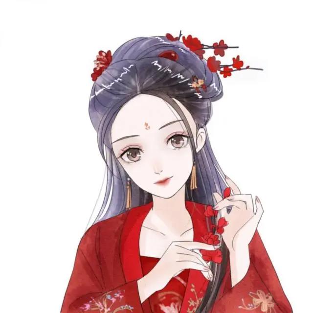 古风动漫女生头像&你携缓缓月色而来,而雪也好似温柔弥漫