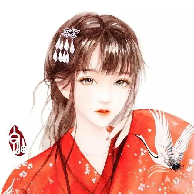 古风动漫女生头像&你携缓缓月色而来,而雪也好似温柔弥漫