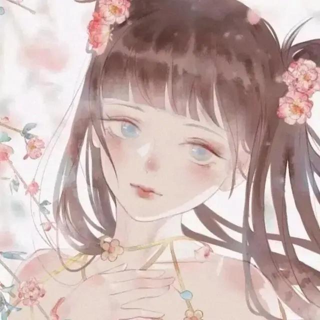 古风动漫女生头像&你携缓缓月色而来,而雪也好似温柔弥漫