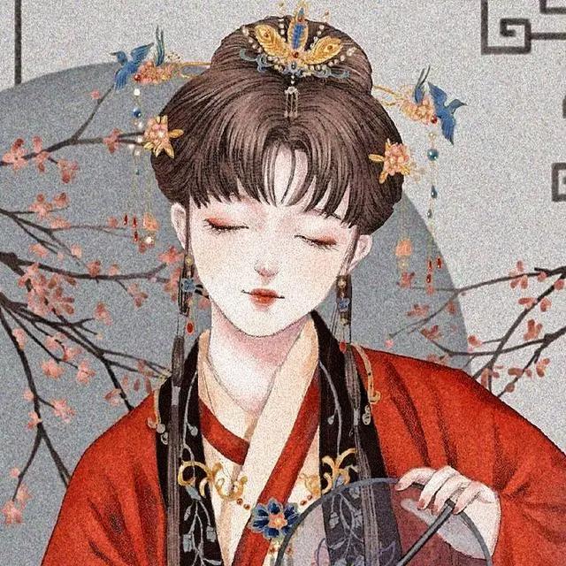 古风动漫女生头像&你携缓缓月色而来,而雪也好似温柔弥漫