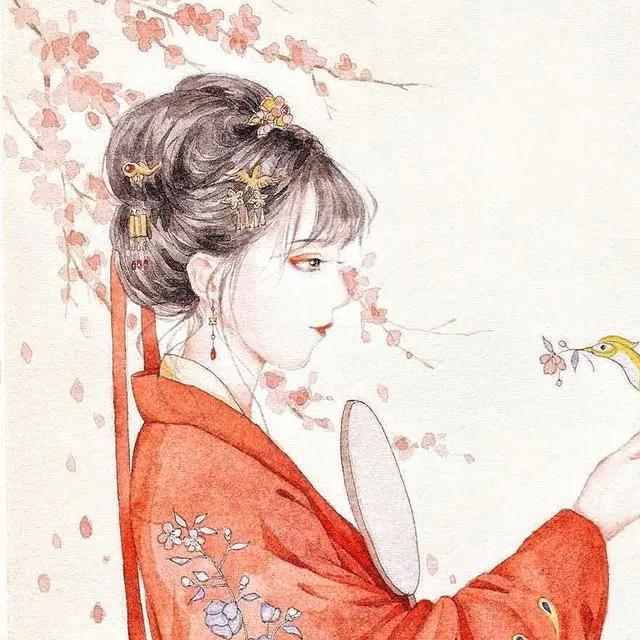 古风动漫女生头像&你携缓缓月色而来,而雪也好似温柔弥漫