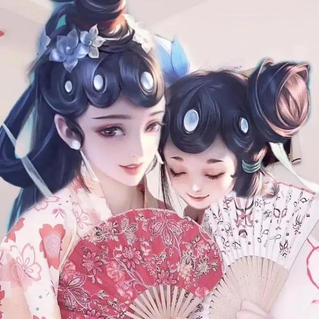超可爱双人动漫闺蜜头像,超爱(凡尔赛文学大赛)