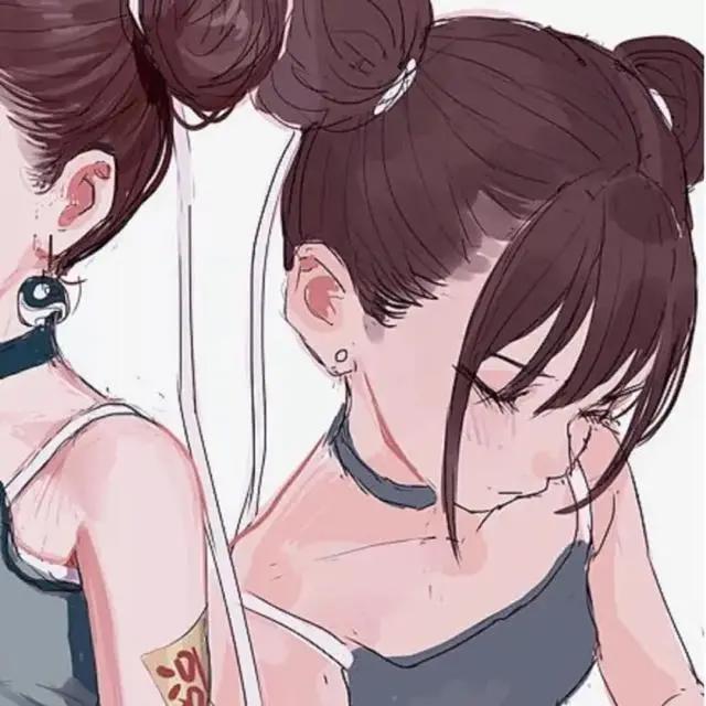超可爱双人动漫闺蜜头像,超爱(凡尔赛文学大赛)