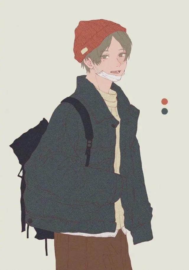 动漫男生头像：我爱你，希望你有机会把这句话还给我