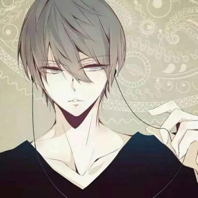 动漫男生头像：我还爱着，只是少了非在一起的执着
