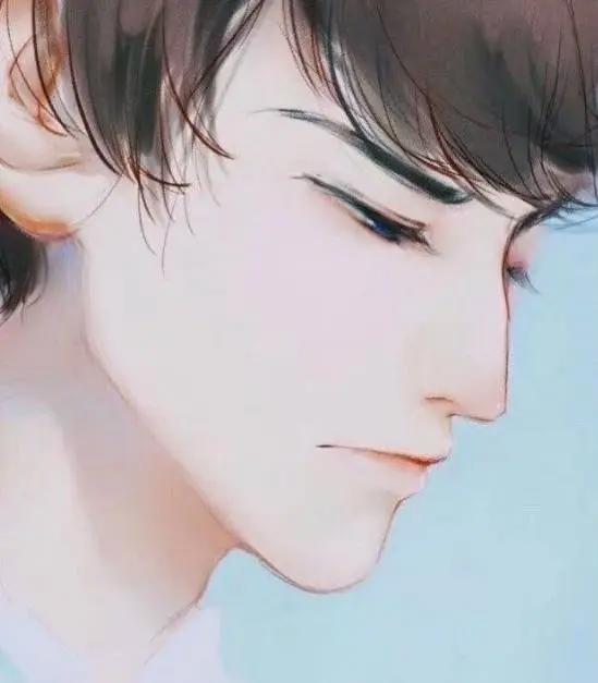 动漫头像：侧脸美男子系列，男生的侧脸你最关注哪里？