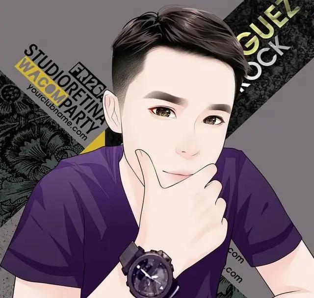 男生漫画头像，人不一定要成功，但一定要快乐