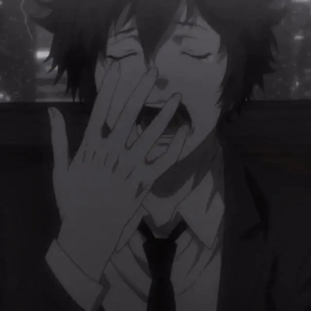 动漫男生头像丨老人说，他在等，等钓起一尾斜阳