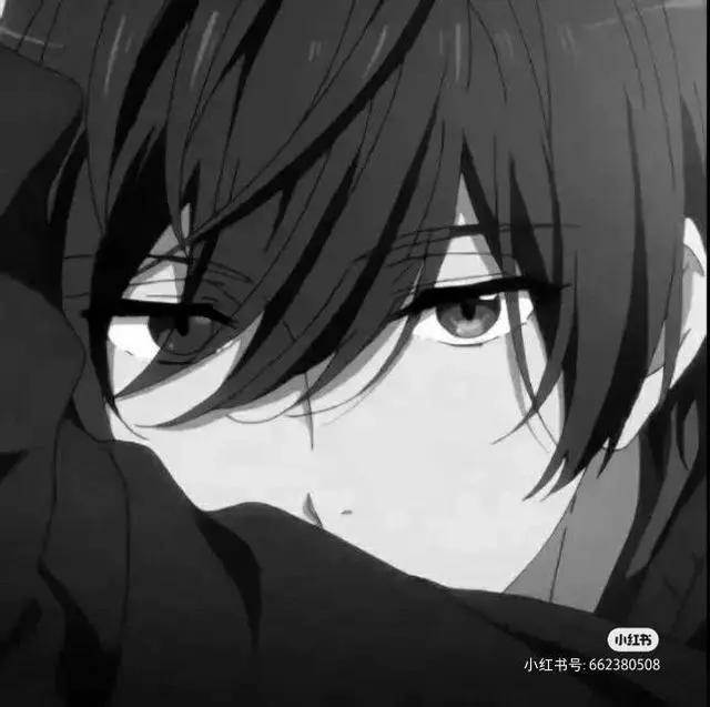 黑白动漫男头像，冷酷霸气，野王专用